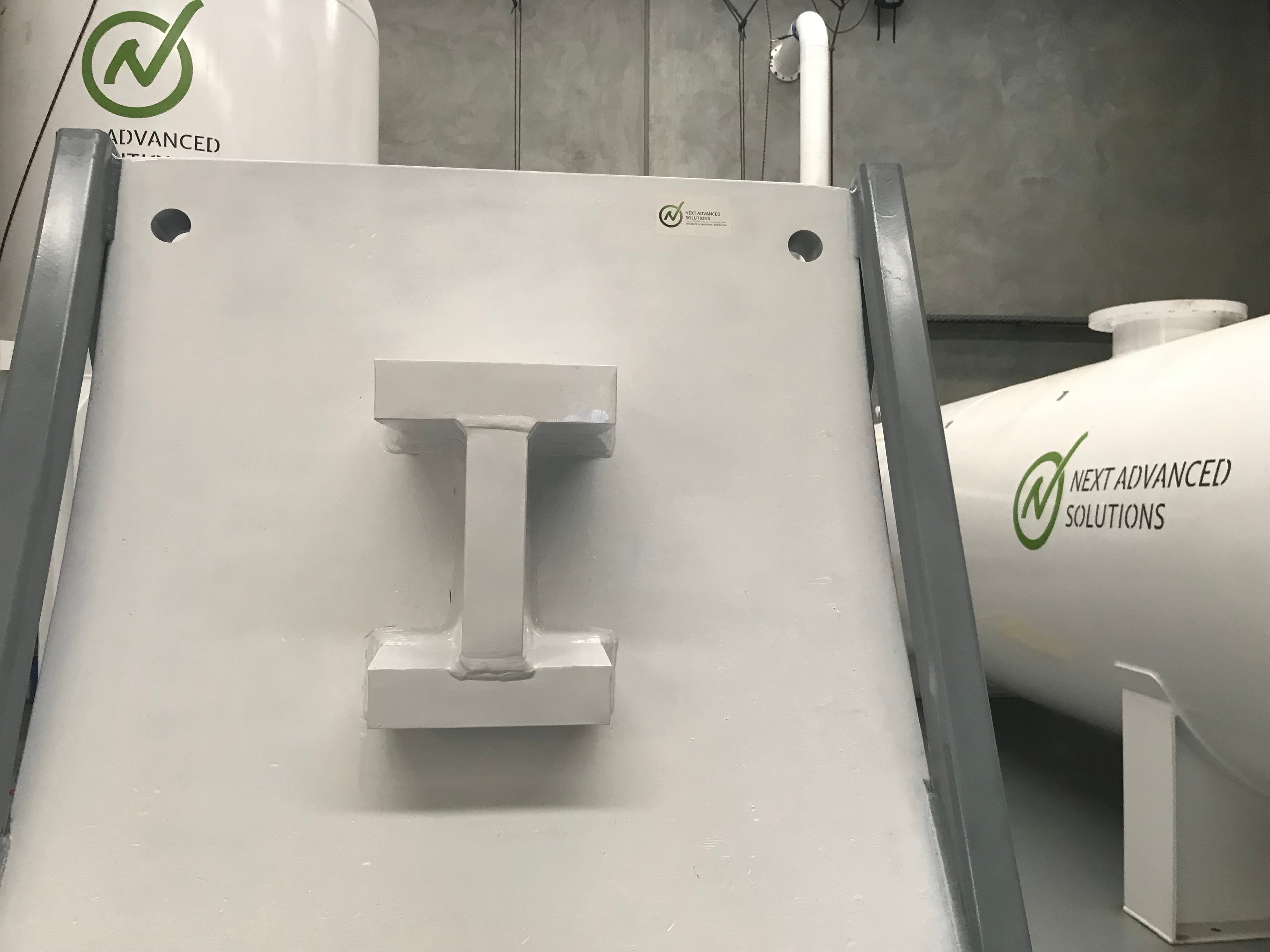 Adsorber vessel inspection trial setup
