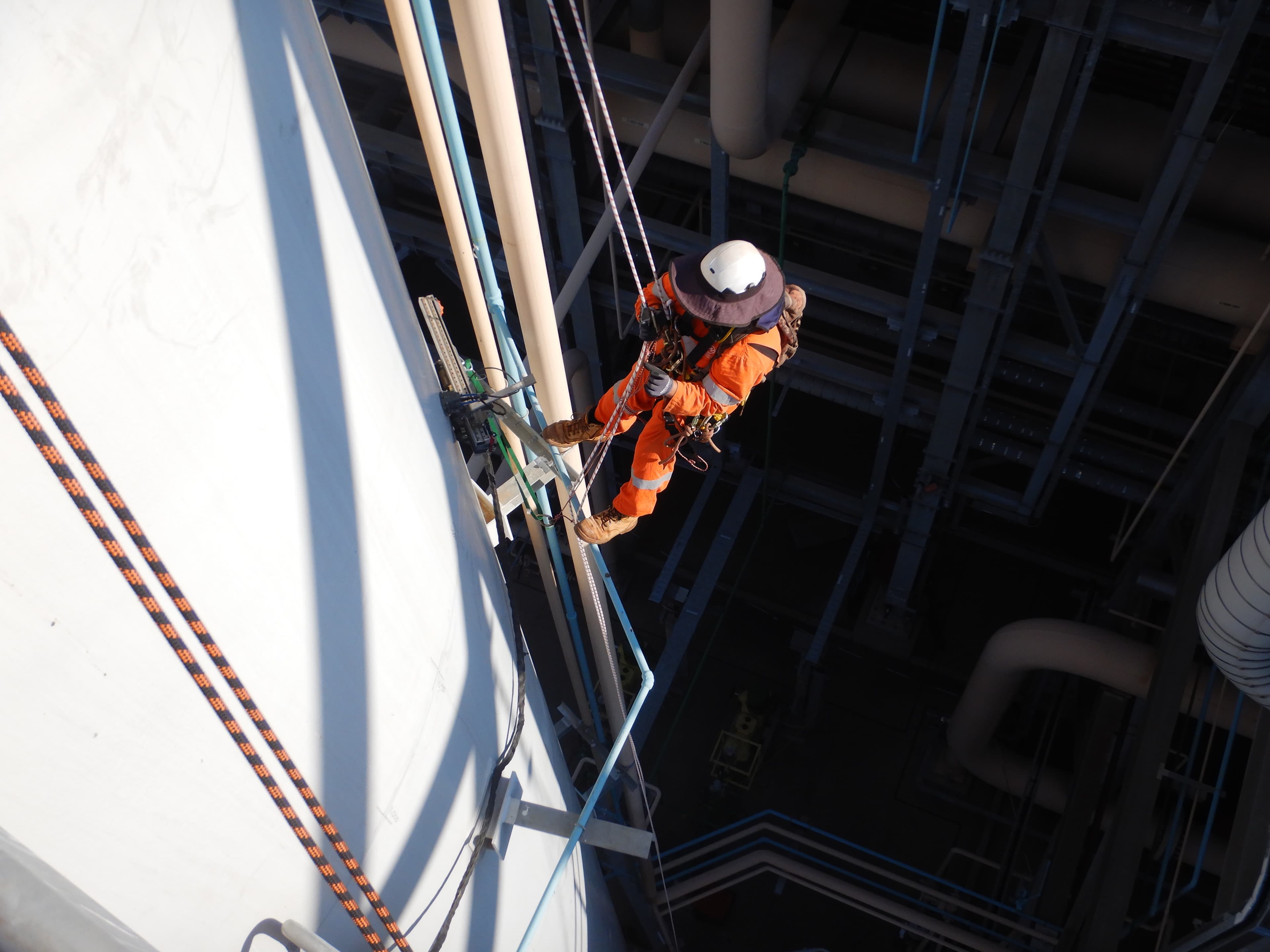 CO₂ absorber external inspection context