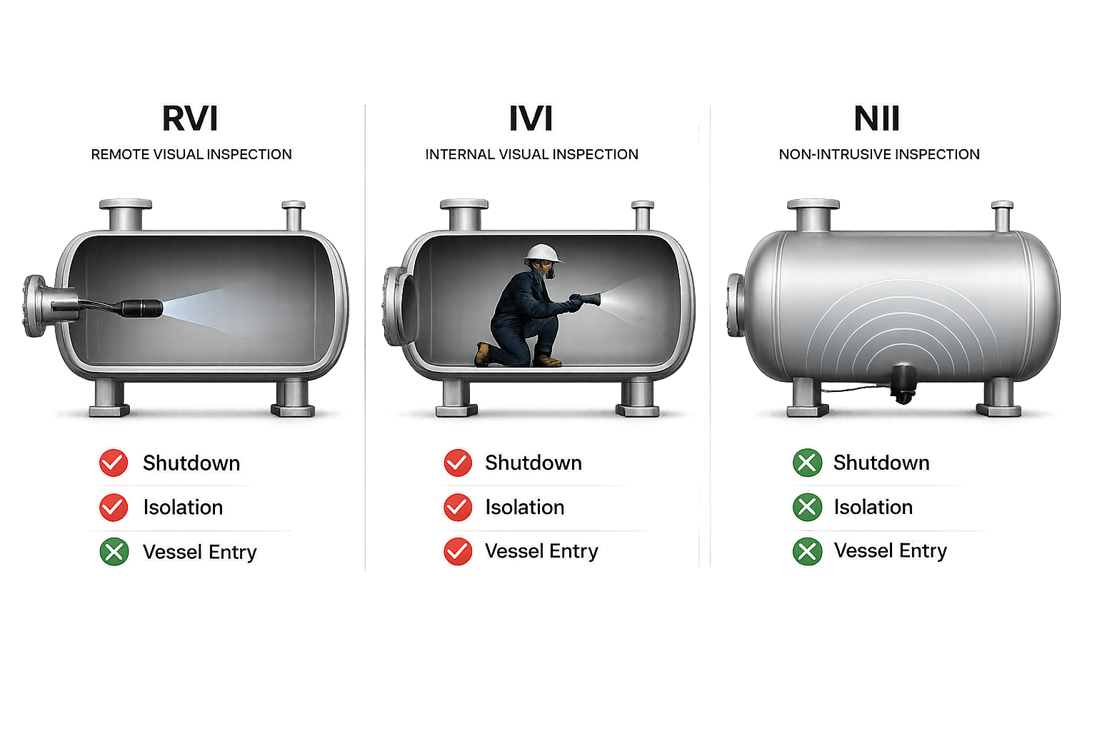 IVI, RVI, and NII strategy comparison visual